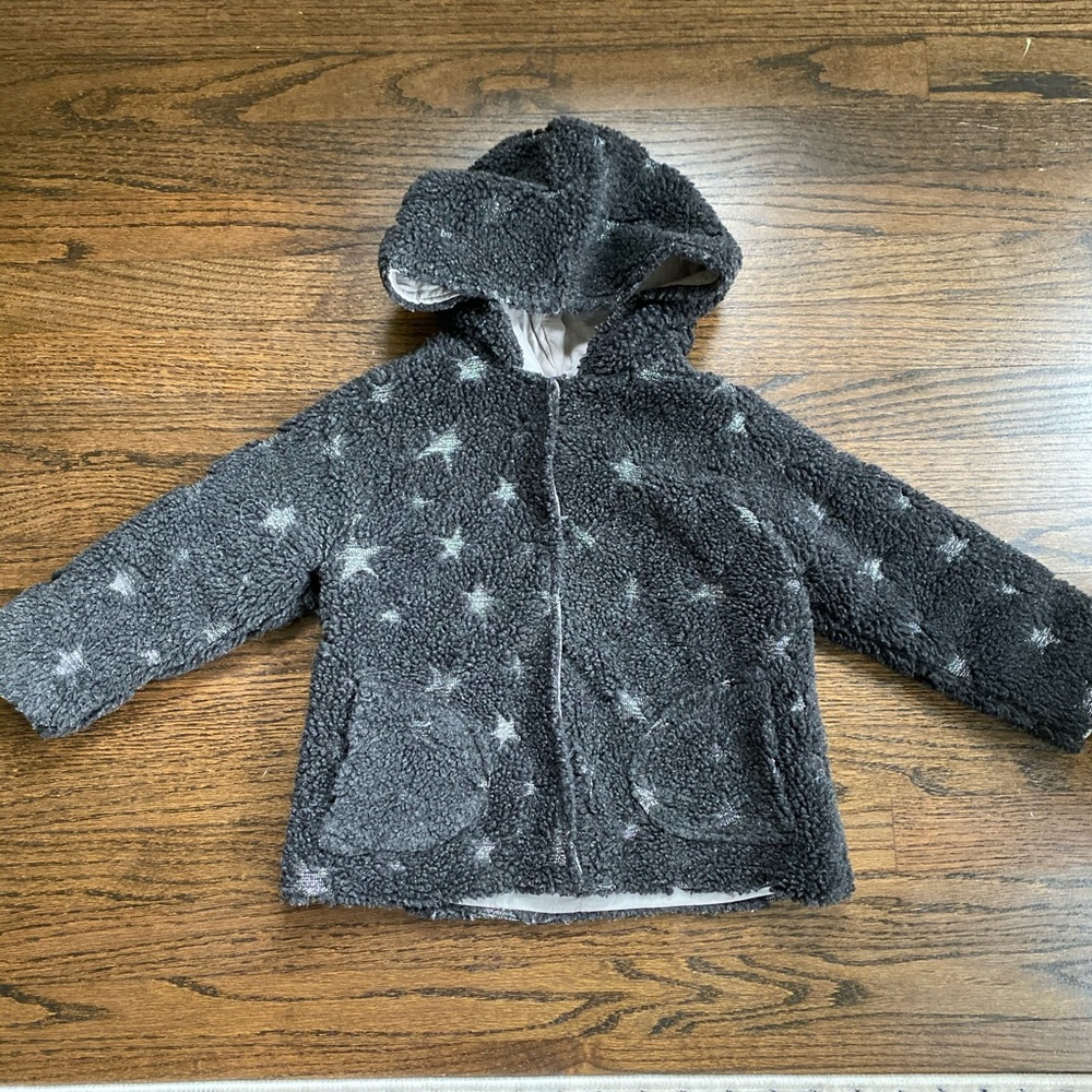 ZARA BABY GIRL STAR JACKET WITH HOOD